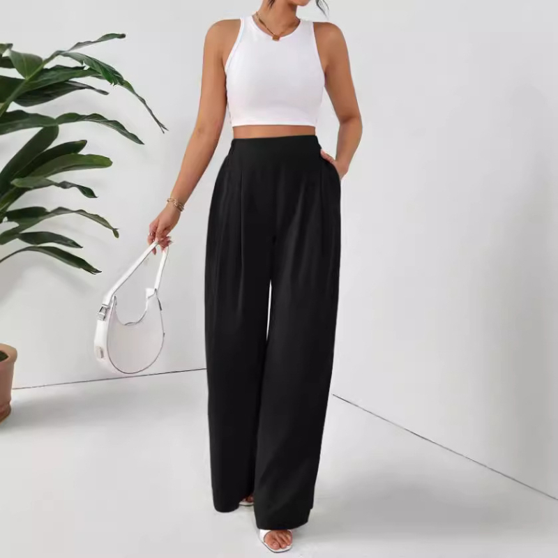 2024 m. „Temu“ populiarios Europos ir Amerikos moterų mokytojų uniformos, oficialios, elegantiškos, plačios kelnės