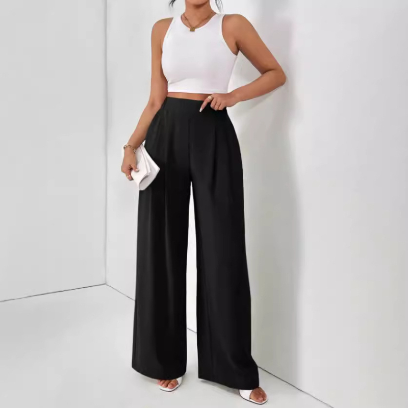 2024 m. „Temu“ populiarios Europos ir Amerikos moterų mokytojų uniformos, oficialios, elegantiškos, plačios kelnės