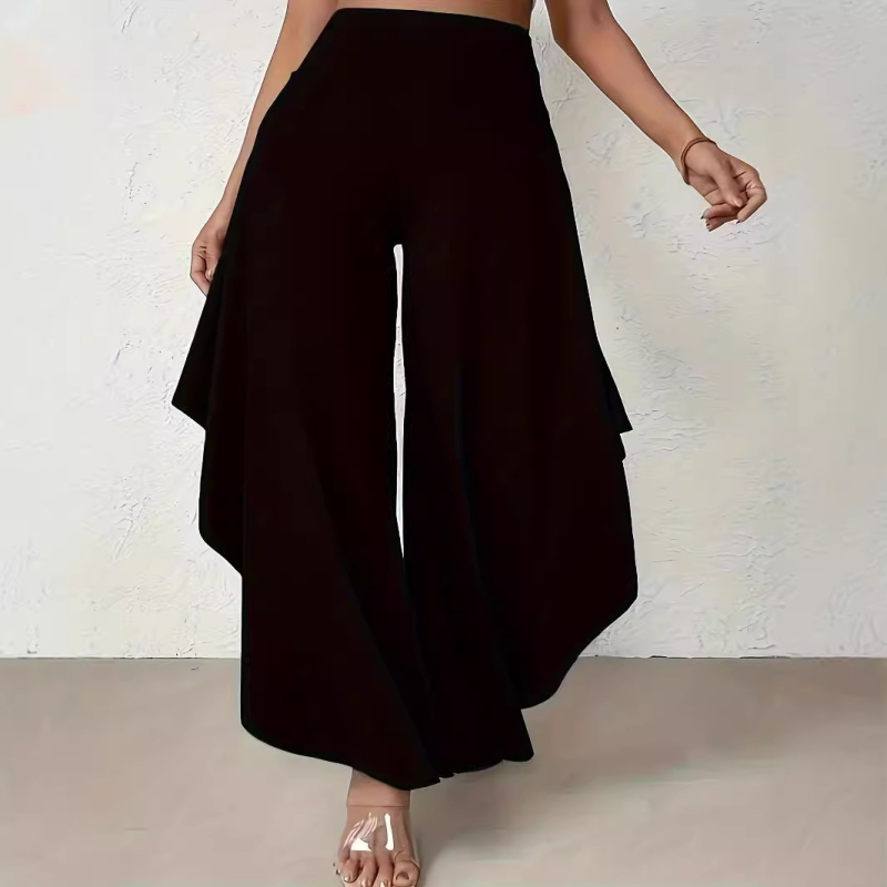 Moteriškos elastingos, aukštu juosmeniu, liekninančios, sportinės, pilvą pakeliančios laisvalaikio kelnės, skirtos tarpvalstybiniam sprogimui ir dideliam dydžiui.