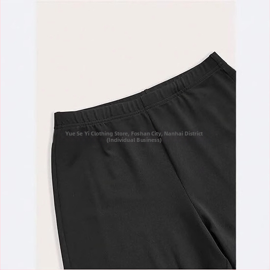 2025 Нови дамски секси ежедневни панталони с висока талия и широки крачоли, металически разкроени панталони, панталони за карнавално парти