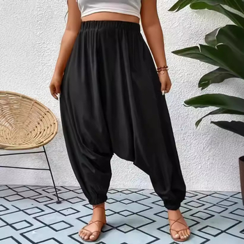 raktáron Explosions határokon átnyúló európai és amerikai forrásokból Amazon 2024 plus size laza, lezser, egyszínű Harlan nadrág