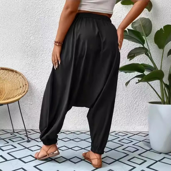 raktáron Explosions határokon átnyúló európai és amerikai forrásokból Amazon 2024 plus size laza, lezser, egyszínű Harlan nadrág