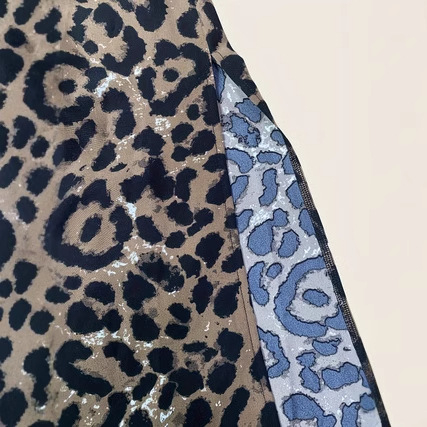 Amazon prekogranična ženska odjeća europske i američke marke, vruće prodavana ležerna, trendi suknja s printom A-kroja, leopard print, seksi suknja s prorezom