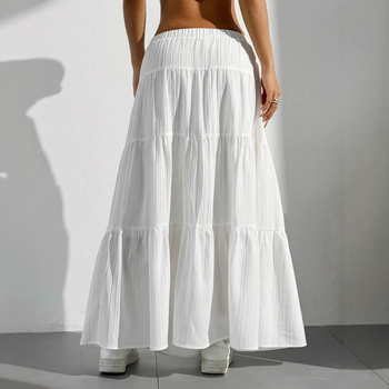 Kreativna proljetna 2025. slatka stilska svježa i slatka ženska odjeća, kolažna poliesterska suknja A-kroja, boja makarona