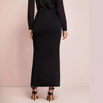 Intelektualna elegantna ženska suknja s dvostrukim kopčanjem iz 2024. - Y616-5
