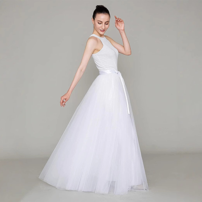 Дамски мрежест костюм с разделена пола, актьорски сценичен костюм, принцеса, пола, студийна фотография, аксесоари за облекло