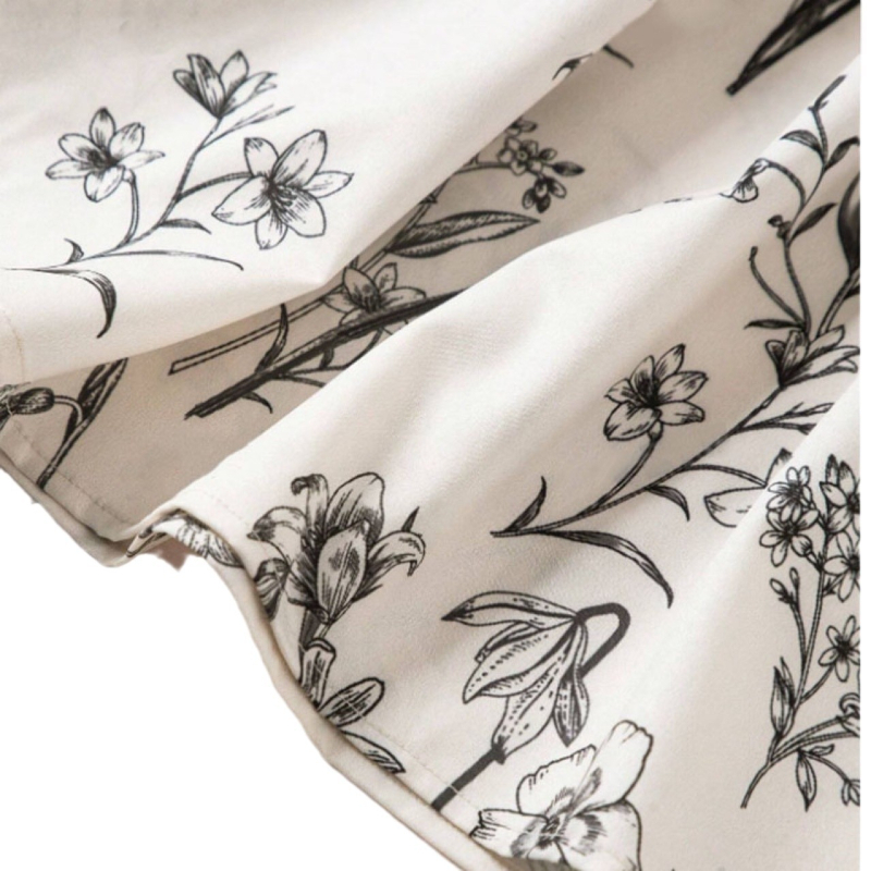 2025. Europska i američka prekogranična Shein vruća ženska svježa cvjetna printana široka suknja veleprodaja ženske odjeće na zalihi