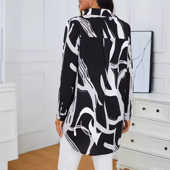 2024 m. nauji ilgi laisvalaikio rašto marškinėliai su 9 rankovėmis