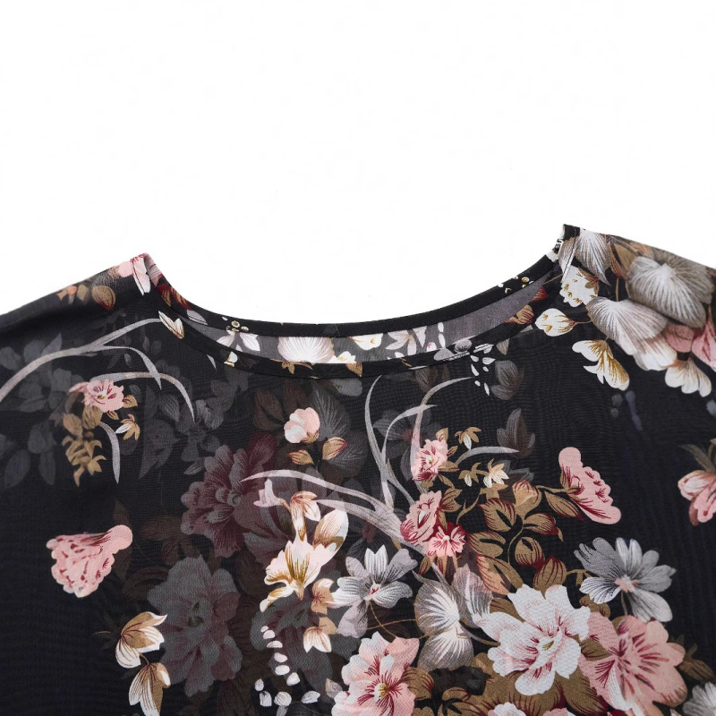 Europska i američka ženska odjeća za vanjsku trgovinu, Amazon Explosions, prekogranična šifonska seksi bluza od perspektive, šifonska košulja