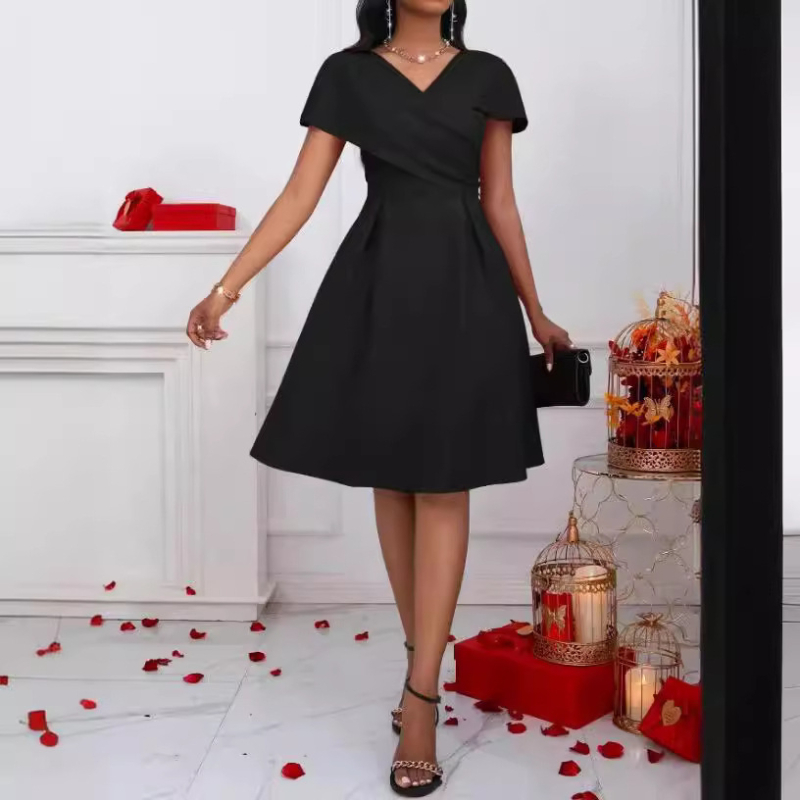 Amazon prekogranična eaby europska i američka odjeća seksi duboki V izrez seksi A-kroj velika swing afrička haljina večernja haljina