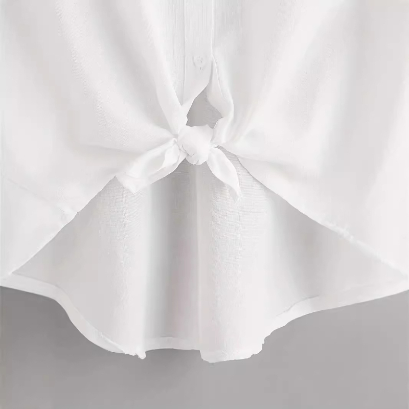 Prekogranična Aliexpress košulja kratkih rukava za žene, ljetna lagana, čista boja, svestrana, ležerna, široka