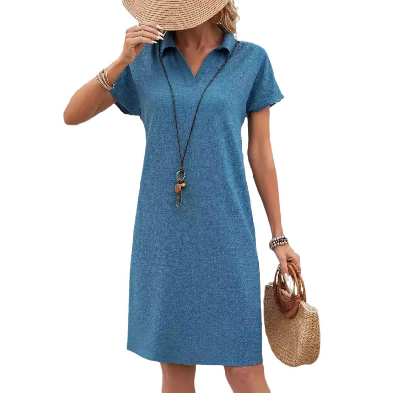 2024 Amazon AliExpress Nova eksplozivna ljetna ležerna haljina s rukavima u obliku šišmiša, haljina 5150