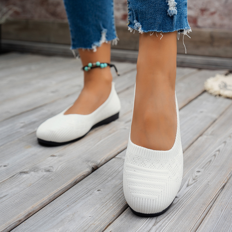 36-43 Velika veličina 2025 Nove velike ravne cipele s okruglim vrhom, udobne ravne cipele Doudou, ležerne ženske cipele su udobne i svestrane