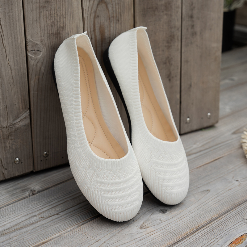 36-43 Velika veličina 2025 Nove velike ravne cipele s okruglim vrhom, udobne ravne cipele Doudou, ležerne ženske cipele su udobne i svestrane