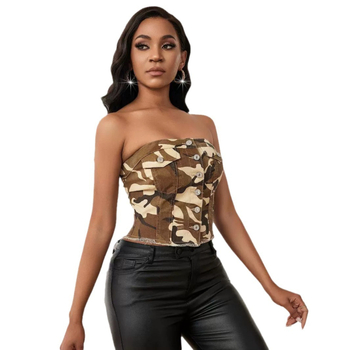 „Amazon AliExpress“ Europos ir Amerikos užsienio prekybos tarpvalstybinis tiekimas seksuali plono liemens džinsinė leopardo rašto liemenė moterims