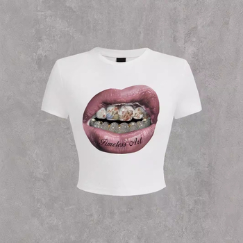 Nauji Europos ir Jungtinių Valstijų tarpvalstybiniai „Amazon“ marškinėliai su užrašu ant bambos trumpomis rankovėmis.