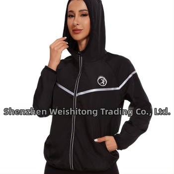 Ženski kabanica za vanjsku upotrebu s kapuljačom i patentnim zatvaračem, široka, otporna na vjetar i kišu