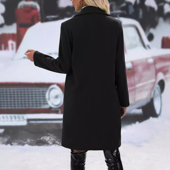 Amazon temuTK Διασυνοριακή Φθινόπωρο και Χειμώνας Δημοφιλής Γυναικεία Ζώνη με Σταυρωτό Μάλλινο Κολάρο Κοστουμιού