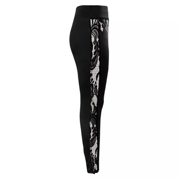 2025-ös európai és amerikai új, lezser nadrág, tiszta színű, csipkés, fenékemelő sportnadrág, karcsú nadrág, szűk leggings nőknek