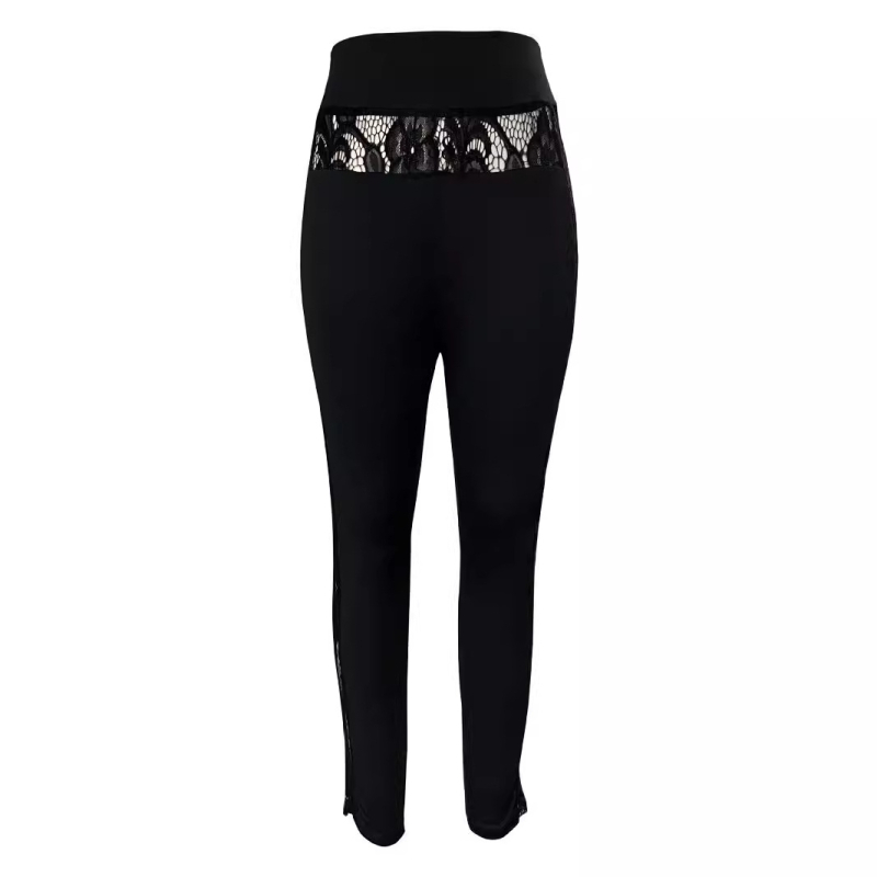 2025. Nove europske i američke ležerne hlače od čiste čipke u boji, sportske hlače za podizanje stražnjice, uske tajice za žene