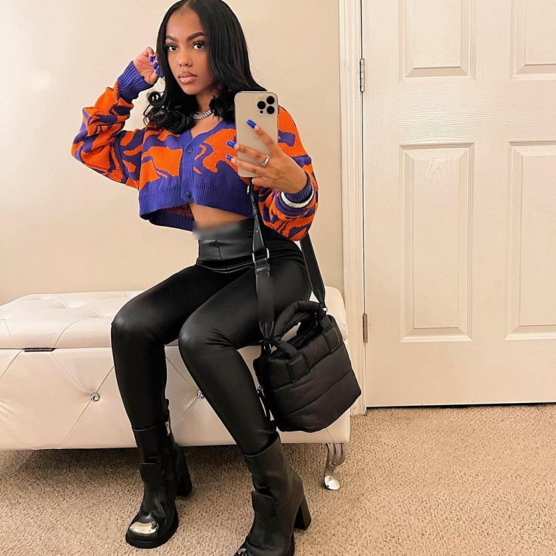 Z1967 2022 Nove Amazon Independent Station elastične modne tajice s printom, sve u jednom