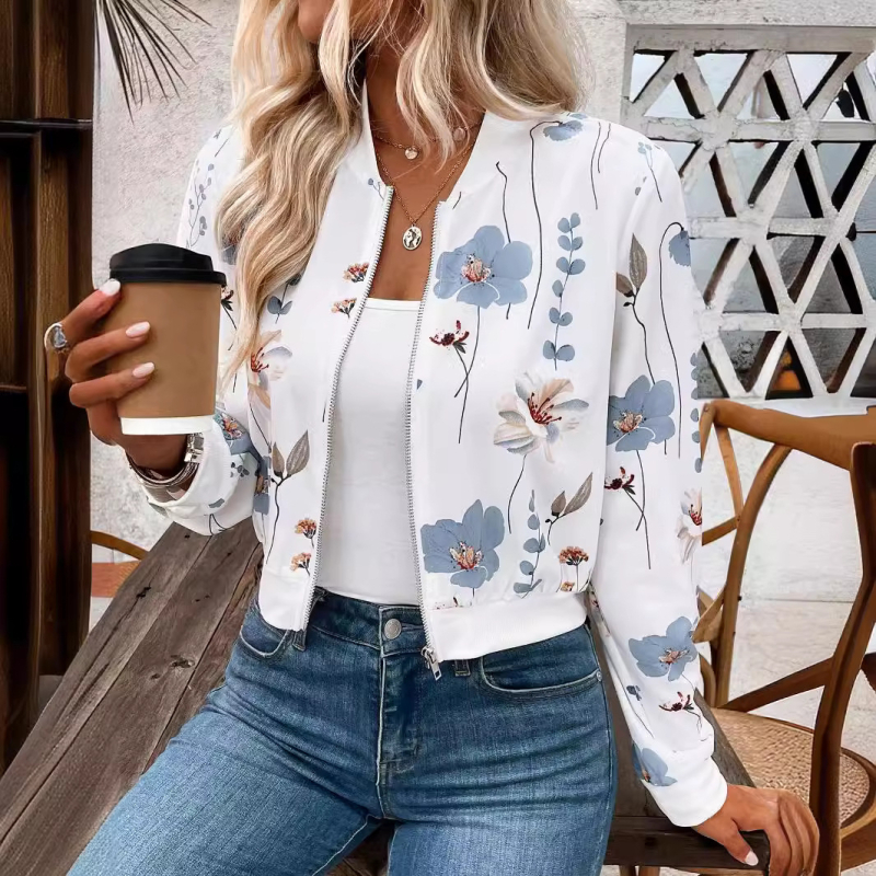 2024. aasta suvine vabaajapuhkus taimeõitega lühike mantel Euroopas ja Ameerikas Amazoni naiste jakkide tootjate hulgimüük