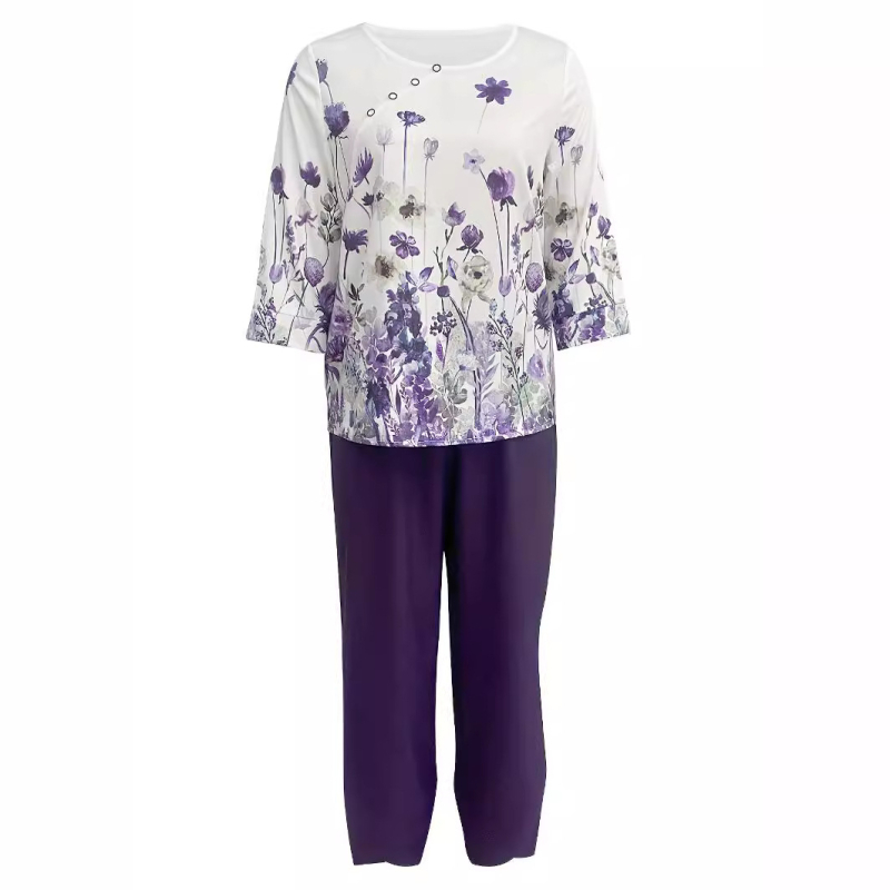 2024. aasta TEMU sõltumatu jaama moodne vabaaja naiste trükikostüüm hulgimüügis laos