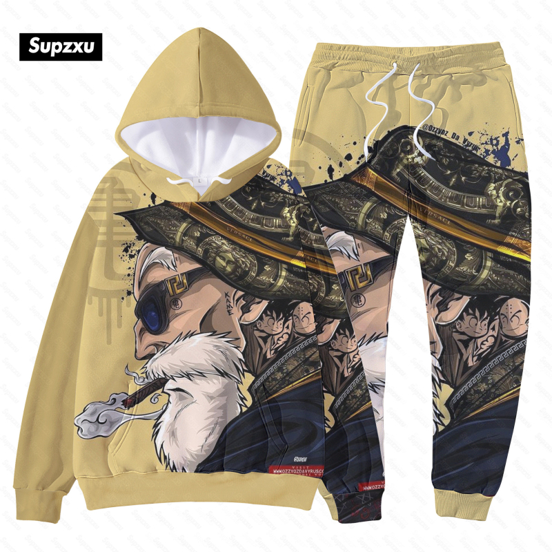 Europski i američki ženski proljetni i jesenski digitalni tisak asimetričnog ovratnika s dugim rukavima i hlačama, ležerni dvodijelni tvornički veleprodajni proizvod