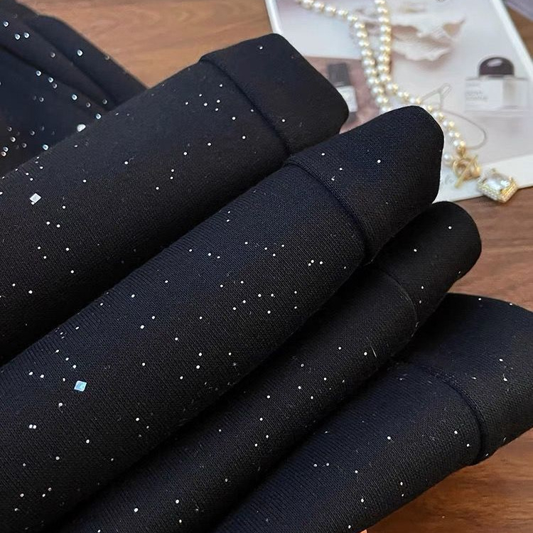 Prekrasne sjajne zvjezdane hlače širokih nogavica za žene, ljetne nove ravne ležerne sportske hlače visokog struka za žene