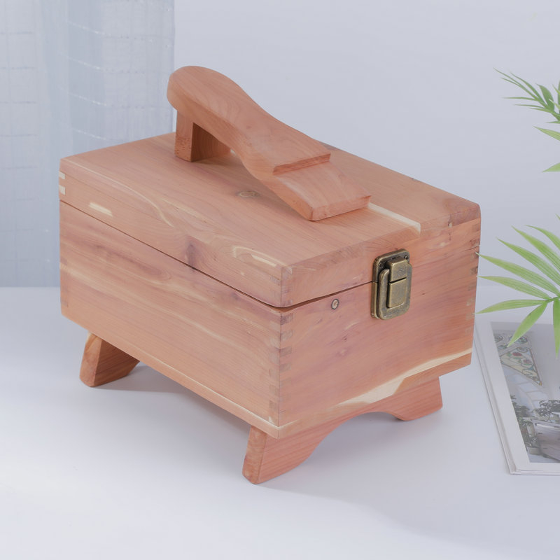 Дървена кутия за съхранение на четки за обувки, дървена кутия, кутия за съхранение на четки за обувки от масивна дървесина, кутия за плочки, дървена кутия за четки за обувки, кутия за четки за обувки от кедрово дърво