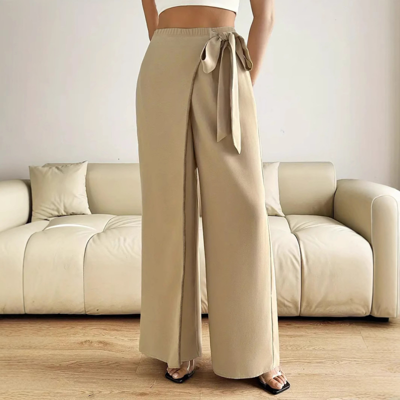 Moda europeană și americană, noul birou, pantaloni largi casual versatili pentru femei, cu curea, eleganți, pentru navetiști