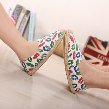 Vasaros nauji laisvalaikio moteriški medžiaginiai batai, patogūs lininiai batai, Thomas moteriški batai, laisvalaikio batai, gamintojo didmeninė prekyba