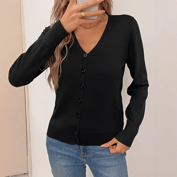 2024 m. „Amazon“ tarpvalstybinė elektroninė prekyba, naujas megztas vienaeilis laisvalaikio tingus grynas juodas paltas, Europos ir Jungtinių Valstijų nepriklausoma stotis