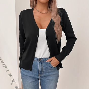 2024 m. „Amazon“ tarpvalstybinė elektroninė prekyba, naujas megztas vienaeilis laisvalaikio tingus grynas juodas paltas, Europos ir Jungtinių Valstijų nepriklausoma stotis