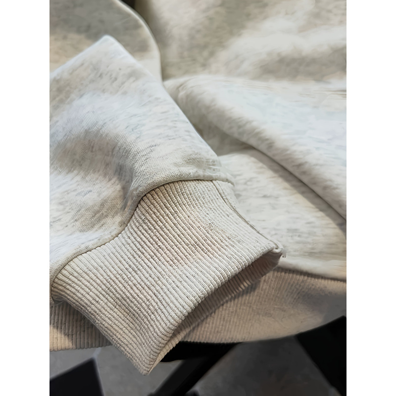 Macskamintás kenguru zsebes kapucnis pulóver, lezser hosszú ujjú H-mintás kapucnis pulóver