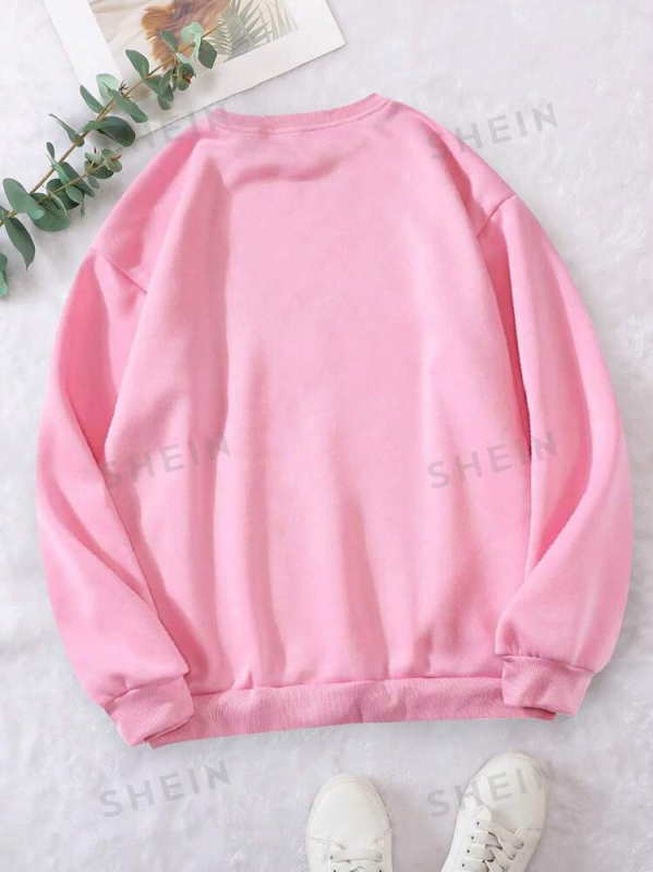 Gyári nagykereskedelmi italmintás alkalmi kerek nyakú pulóver európai és amerikai poliészterből