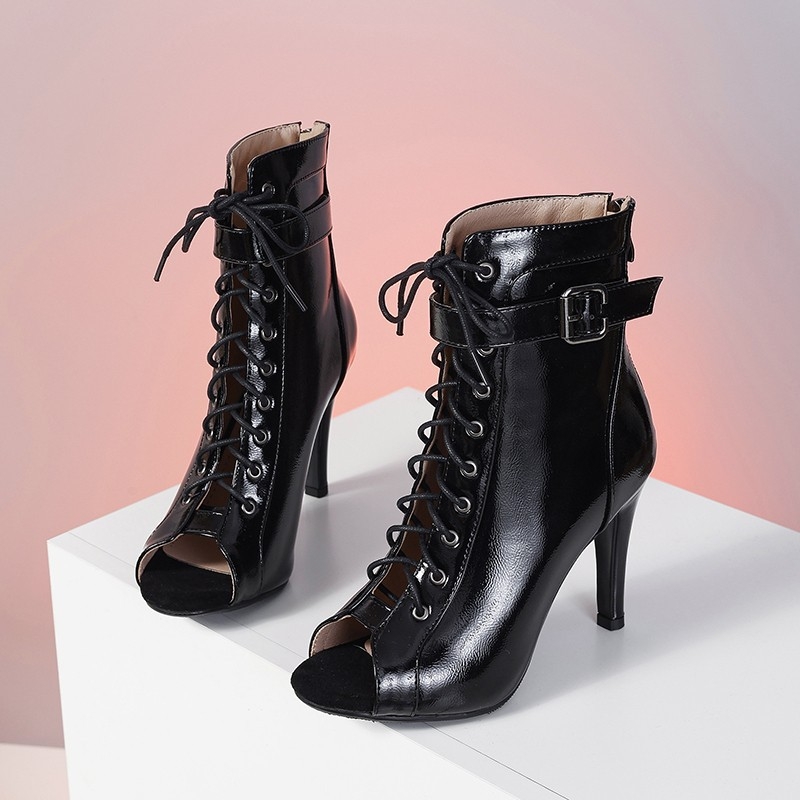 Moteriški vasariniai aukštakulniai, fėjos temperamento stileto kulnas, 2024 m., džiazo šokių basutės, atviros nosies, tuščiaviduriai batai, nėriniuoti, urmu