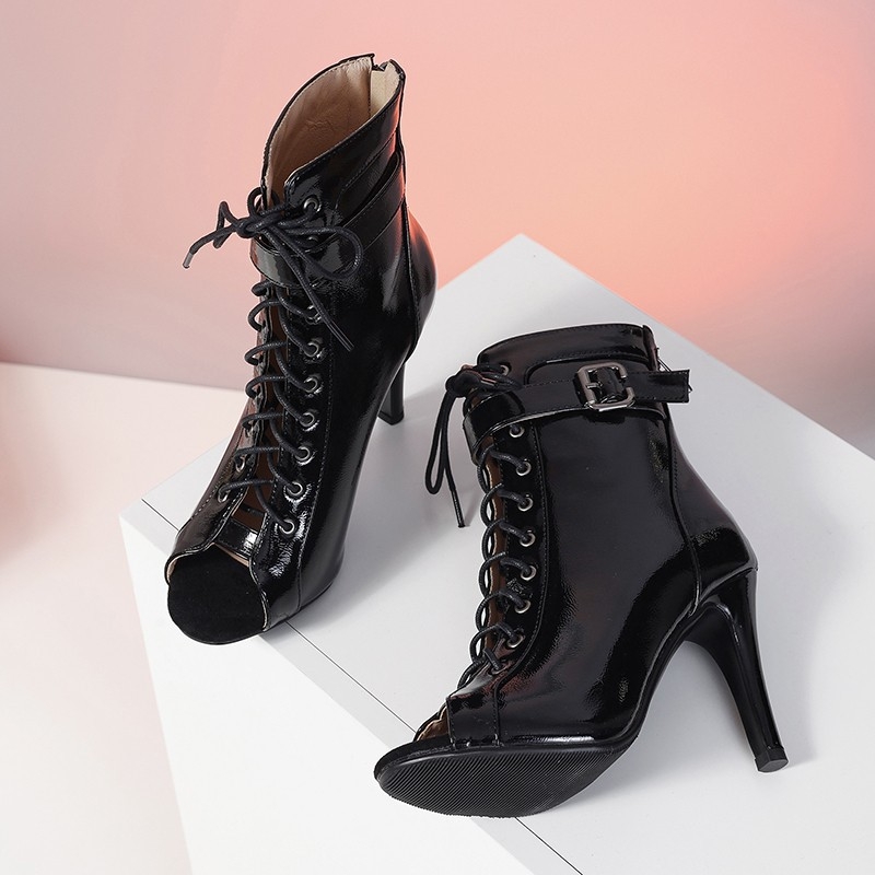 Moteriški vasariniai aukštakulniai, fėjos temperamento stileto kulnas, 2024 m., džiazo šokių basutės, atviros nosies, tuščiaviduriai batai, nėriniuoti, urmu