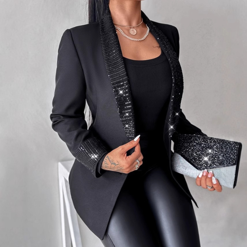 Euroopa ja Ameerika moe piiriülene naiste uus litritega tikitud elegantne ühevärviline väike ülikonnajakk