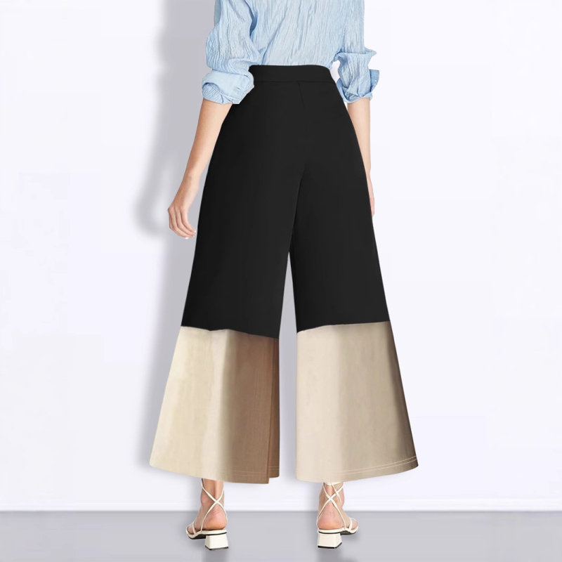 Prekogranične Amazon europske i američke ženske modne ležerne šavove visokog struka za mršavljenje širokih hlača