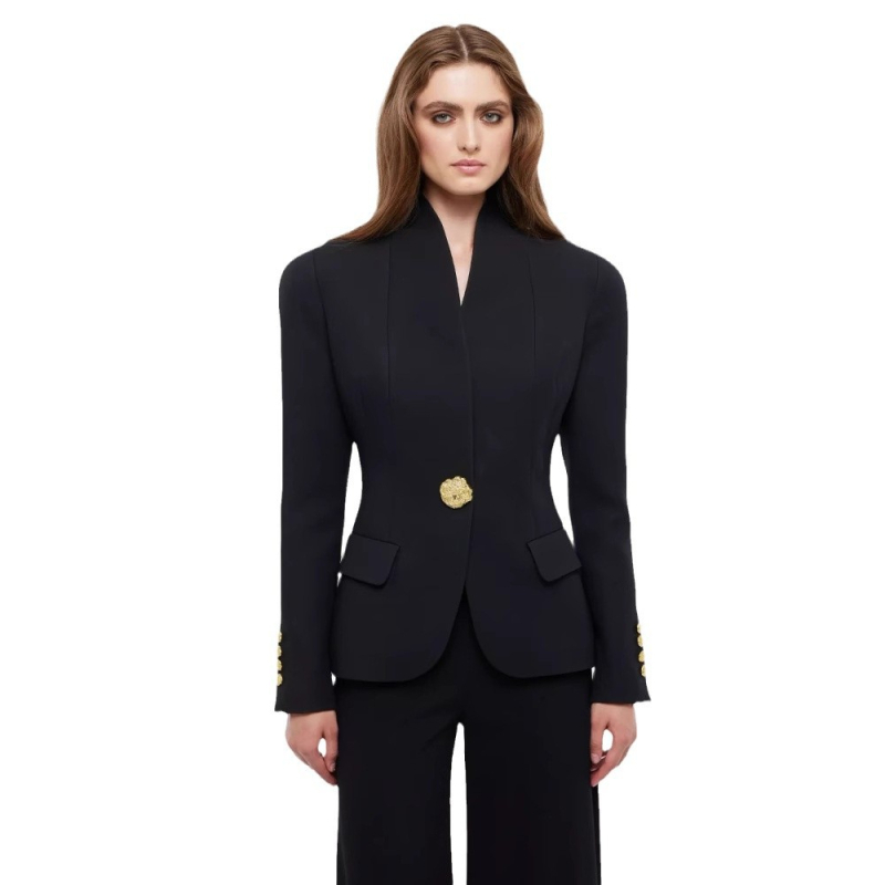 Euroopa ja Ameerika staarstiilis tipptasemel õhuke bleiser metallpea pandlaga A123 vabaaja