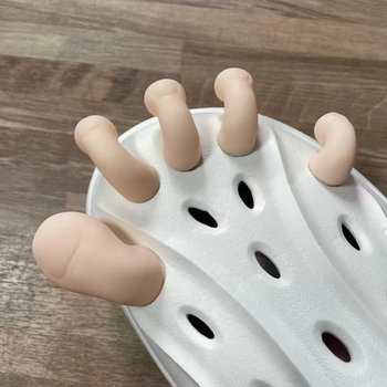 Kūrybinė imitacija, pėdos skylė nykščiui, batai, „pasidaryk pats“, aksesuarai, kryžius, dekoratyviniai batai, gėlė, asmenybė, juokingi, šlepečių aksesuarai