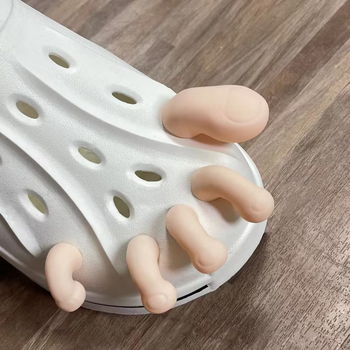 Kūrybinė imitacija, pėdos skylė nykščiui, batai, „pasidaryk pats“, aksesuarai, kryžius, dekoratyviniai batai, gėlė, asmenybė, juokingi, šlepečių aksesuarai