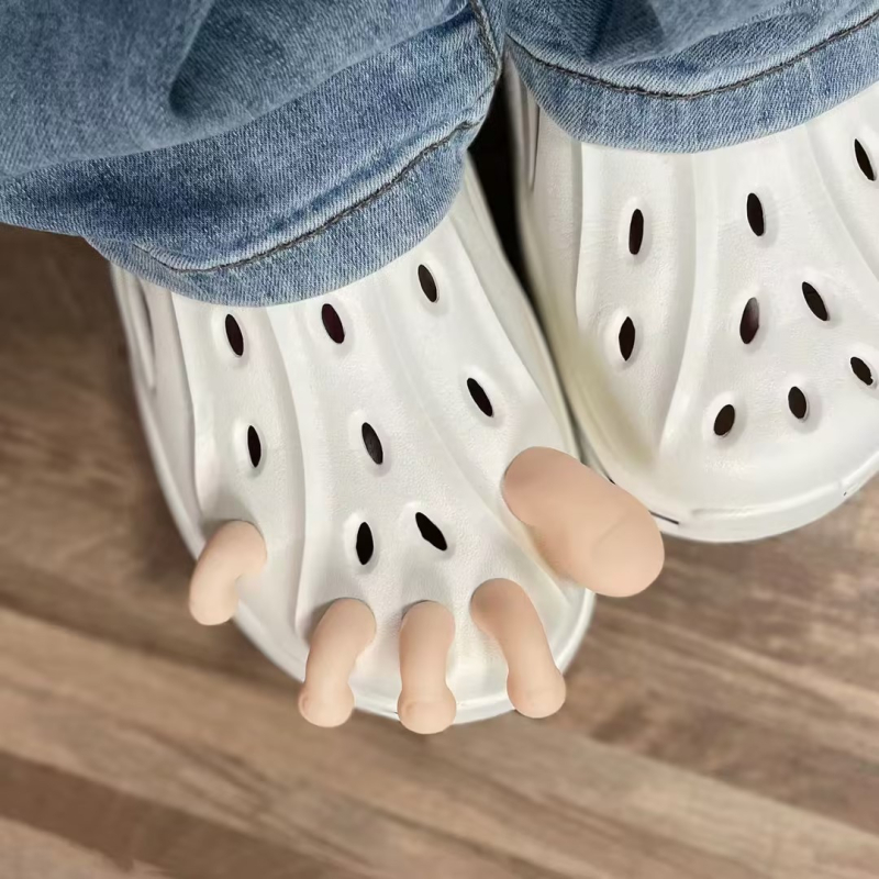 Kūrybinė imitacija, pėdos skylė nykščiui, batai, „pasidaryk pats“, aksesuarai, kryžius, dekoratyviniai batai, gėlė, asmenybė, juokingi, šlepečių aksesuarai