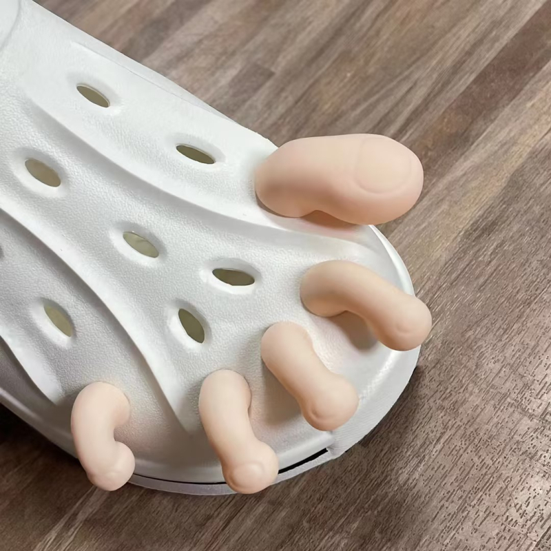 Kūrybinė imitacija, pėdos skylė nykščiui, batai, „pasidaryk pats“, aksesuarai, kryžius, dekoratyviniai batai, gėlė, asmenybė, juokingi, šlepečių aksesuarai