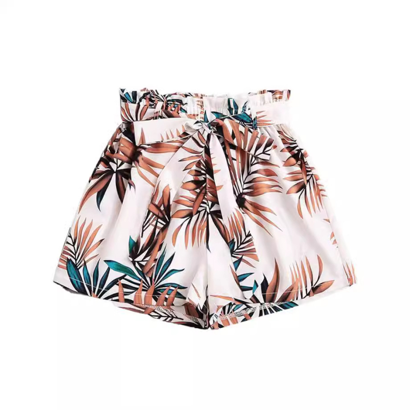 2024 Amazon Independent Station női masnimintás nyári rugalmas strandnadrág