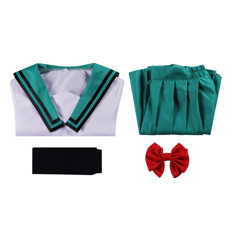 Qi Mu Nanxiong katasztrófa kosztümje Qiao Xinmei másodlagos egyenruháját, női szoknyáját és Halloween-előadásruháját mutatja be