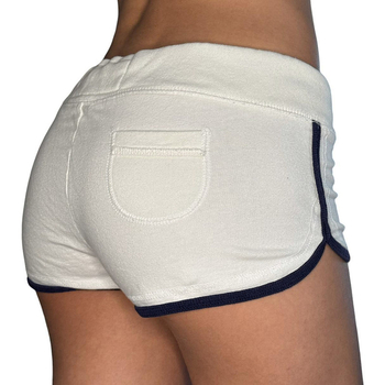 AliExpress külkereskedelem, határokon átnyúló Európa és az Egyesült Államok nyári új trendje, retró kontrasztos színű, betűnyomtatásos, pórázos rövidnadrágok, női