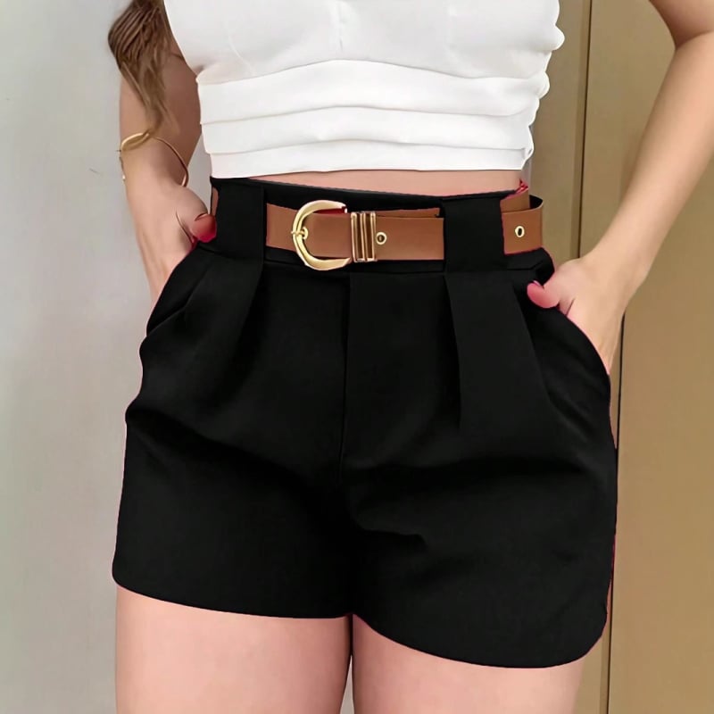 Eiropas un Amerikas sieviešu AliExpress ārējās tirdzniecības pārrobežu sieviešu modes temperamenta vienkrāsaini brīvi, taisni, ikdienas šorti