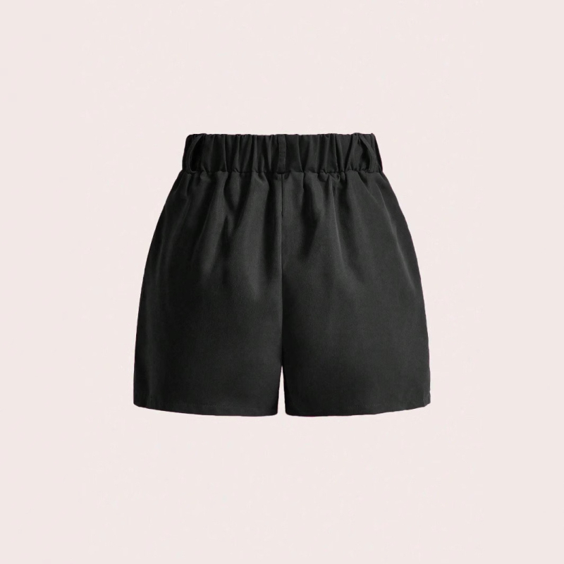 Európai és amerikai női AliExpress külkereskedelmi, határokon átnyúló női divatos temperamentumú, egyszínű, laza, egyenes szabású, alkalmi rövidnadrágok